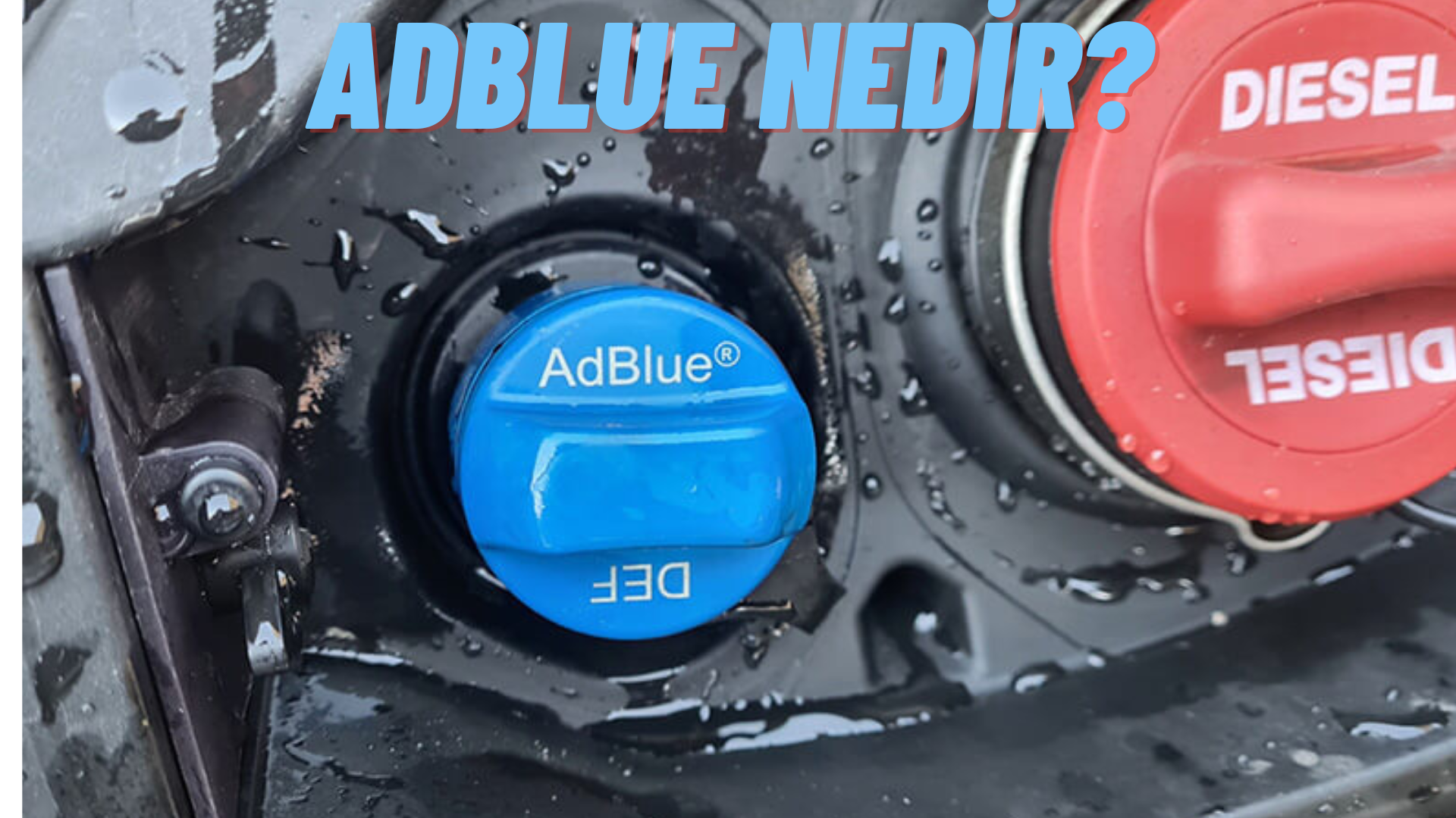 AdBlue deposu ve egzoz sistemi